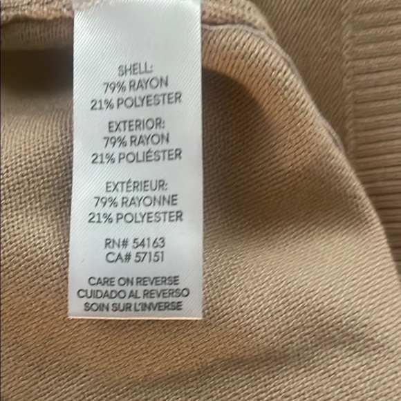 Calvin Klein Quiet Luxury Women's XL Mock Neck Cropped Monogram Sweater - Picture 6 of 8